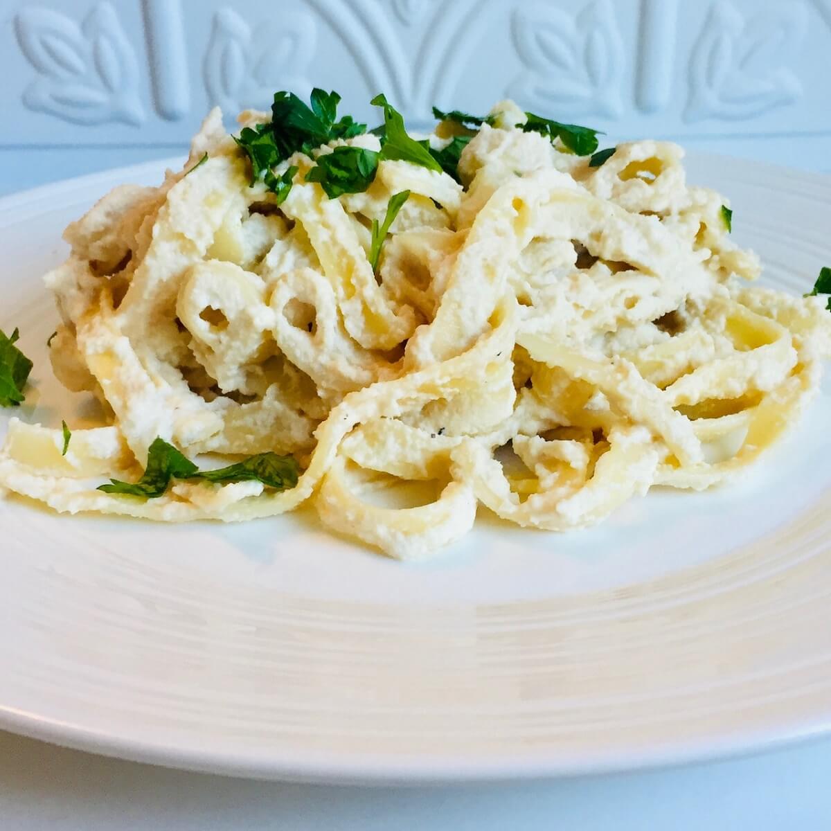 Cashew Alfredo Sauce (Vegan and GlutenFree) A Sweet Alternative