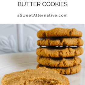 Close up of cookies on a plate.