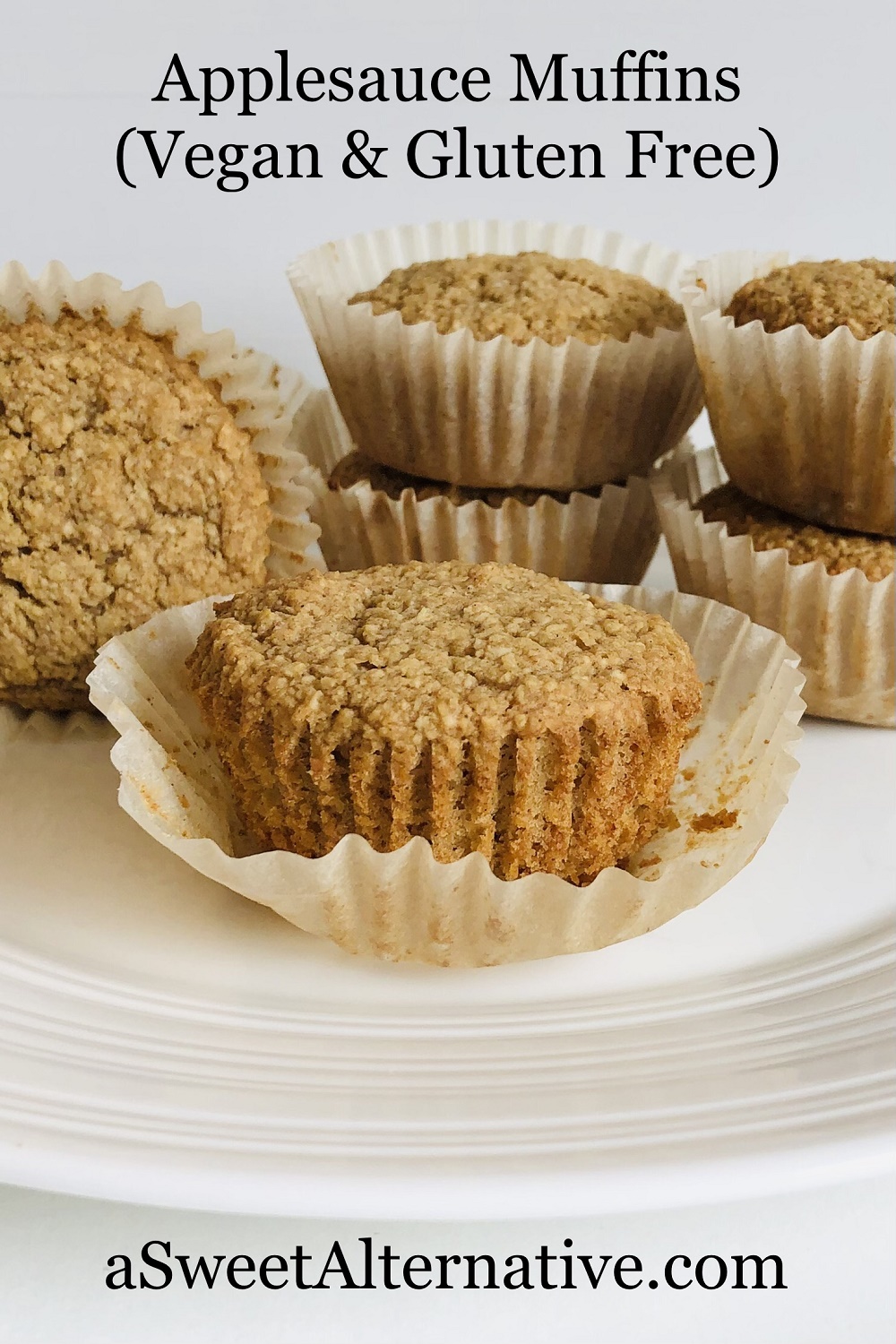 Homemade Vegan Applesauce Muffins (Gluten Free) A Sweet Alternative