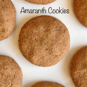 Light brown cookies evenly spaced on a white plate.