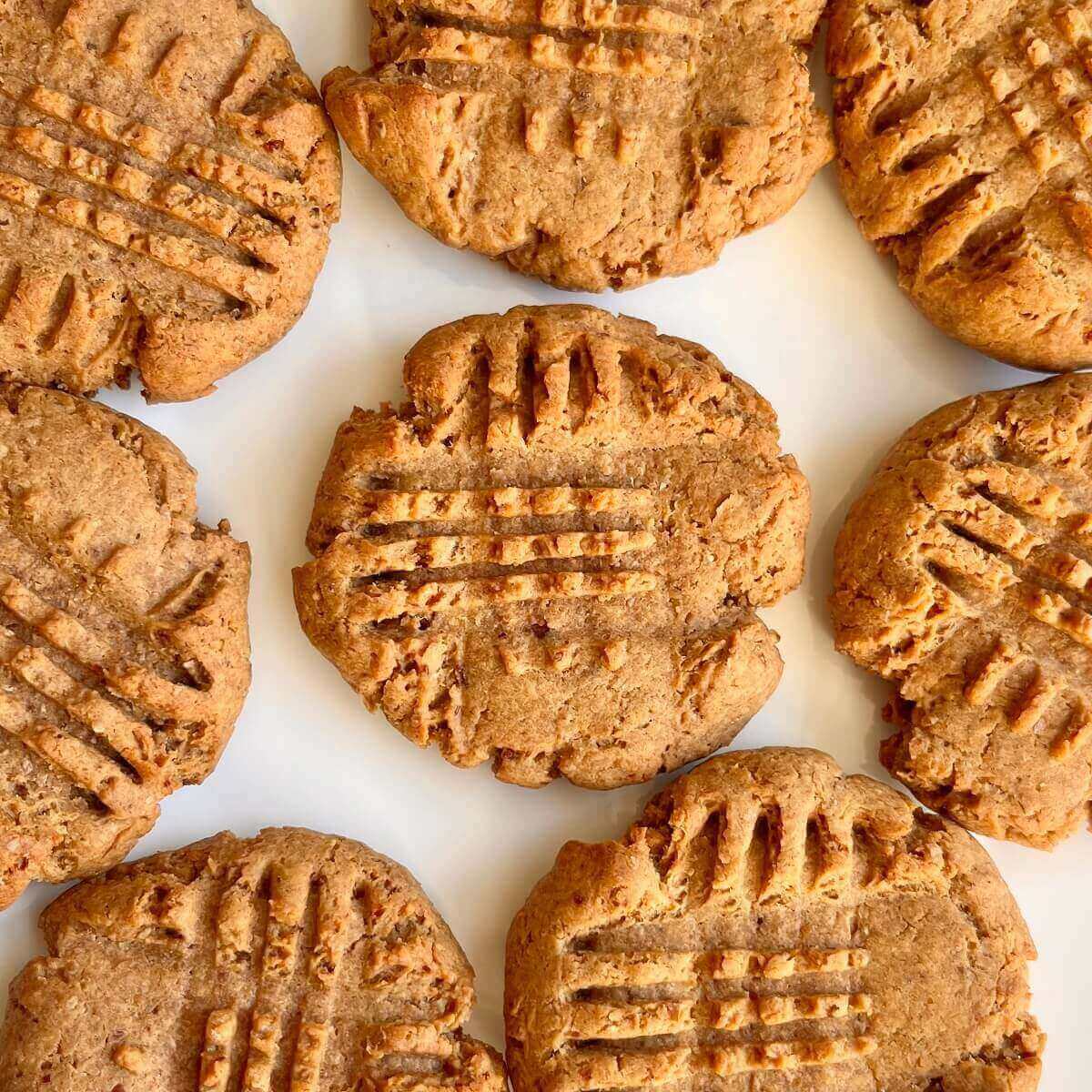 Date-sweetened cookies on a white plate.