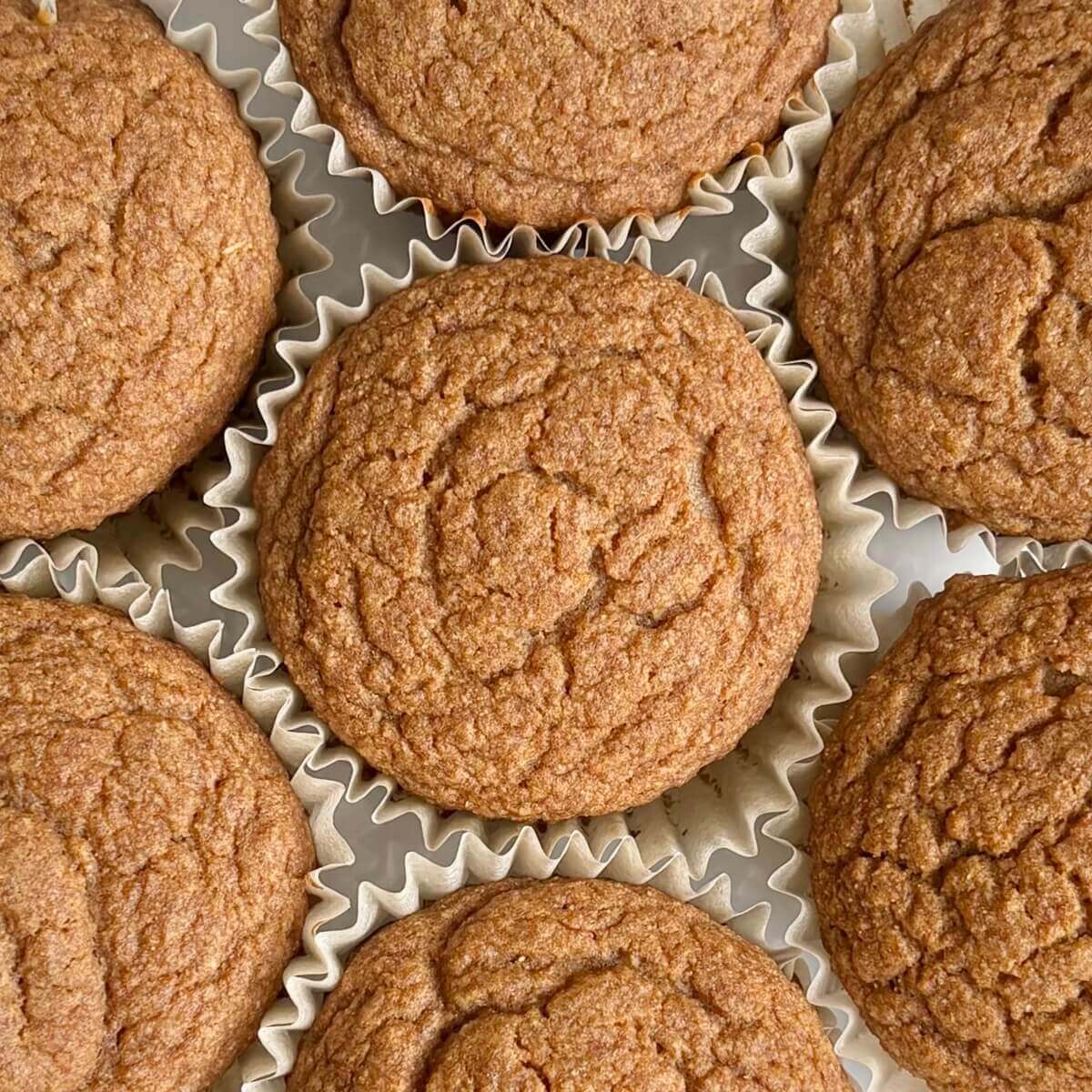 Corn flour muffins on a white plate.